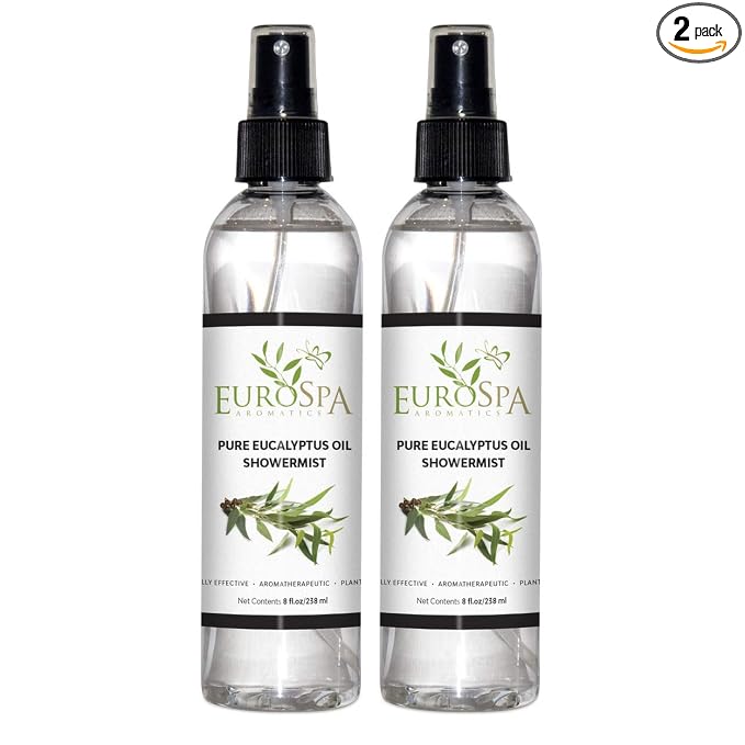 EuroSpa Aromatics Pure Eucalyptus Oil ShowerMist and Steam Room Spray, by EuroSpa+Aromatics