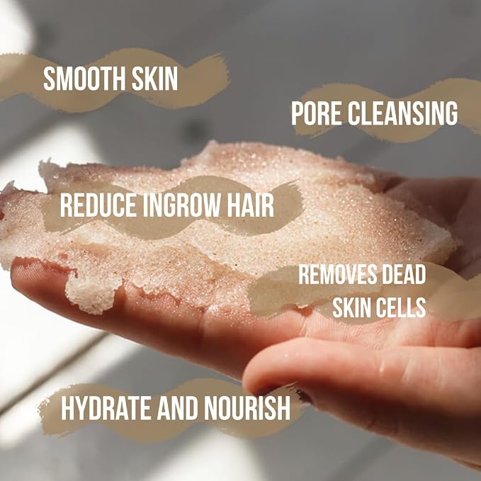 Organic Coconut Oil Scrub, Exfoliating Salt Body Scrub, Deep Cleansing - Image 6