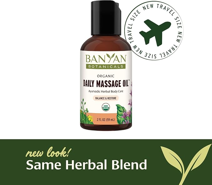 Banyan Botanicals Daily Massage Oil – Organic Ayurvedic Massage Oil – Balancing - Image 4