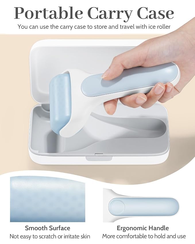 MORGLES Ice Roller for Face, Premium Facial Roller for Puffiness, Dark Circles - Image 4