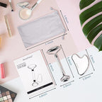 Bealihelp Face Roller and Gua Sha, Stainless Steel Facial Roller and Guasha Tool - Image 6