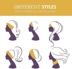 GiLi 2 Pack Wide Headbands for Women Boho African Knotted Non Slip Fashion Hair - Image 6