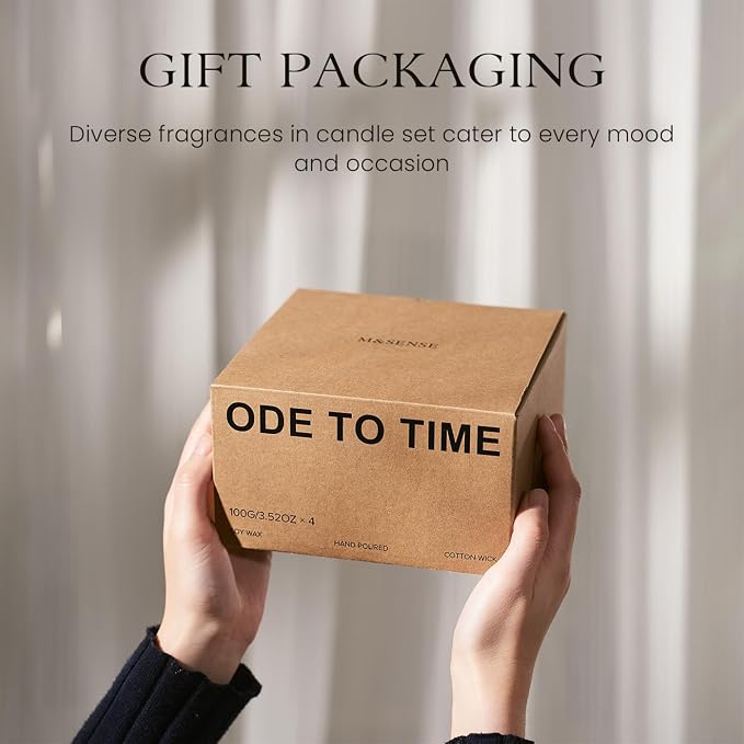 M&SENSE 4 Pack Candle Gift Set, Scented Candle Sets - Image 6