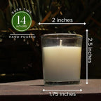 Simply Soson Scented Votive Candles, Bulk Set of 24 White Peppermint Scented - Image 2