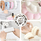 Tetizo Spa Headbands for Washing Face Wristband Set Sponge Makeup Skincare - Image 5