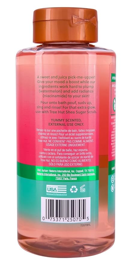 Tree Hut Watermelon Foaming Gel Wash, Hydrating & Moisturizing Body Wash - Image 2