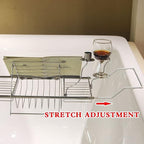 BDL Bathtub Caddy Tray Expandable Bath Tub Table - Image 5