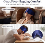 Silk Sleep Mask for Side Sleepers, 100% 22 Momme Mulberry Silk, Full Coverage - Image 8