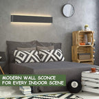 Aipsun 43.3in/40W LED Matte Black Modern Vanity Light Up and Down Wall Mount - Image 4
