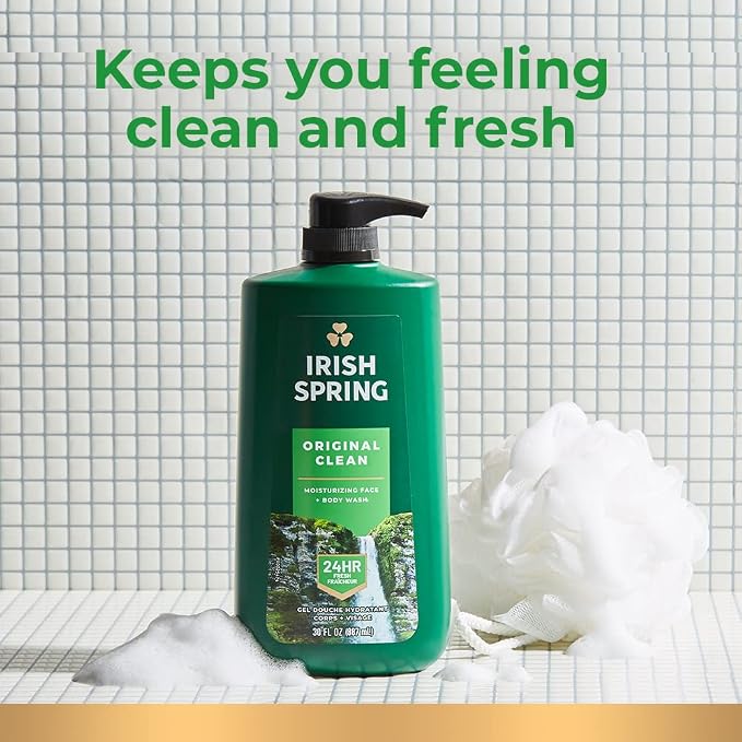 Irish Spring Original Clean Body Wash, 30 Oz Pump - Image 13