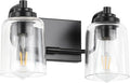 SOLFART Matt Black 2 Lights Wall Sconces Bathroom Light Fixtures Wall Light by SOLFART