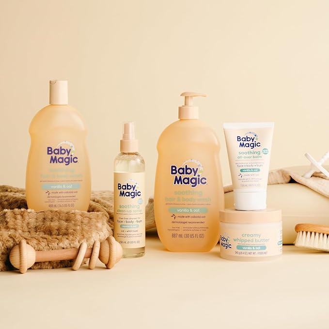 Baby Magic Soothing Hair & Body Wash, Vanilla & Oat, Soothes and Cleanses - Image 9