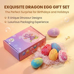 Bath Bombs with Surprise Inside, 6/12 Pack Fizzy Bubble Bath Gift Set, Dinosaur - Image 6