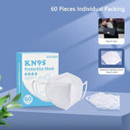 BLScode KN95 Face Mask 60 Pack, Individually Wrapped 5-Layer face Masks - Image 6