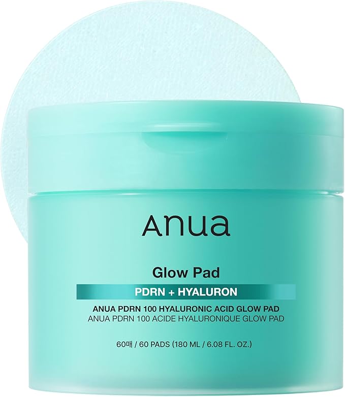 Anua PDRN 100 Hyaluronic Acid Pad, Hydrating Dual-Textured Toner Pads, Salmon by Anua