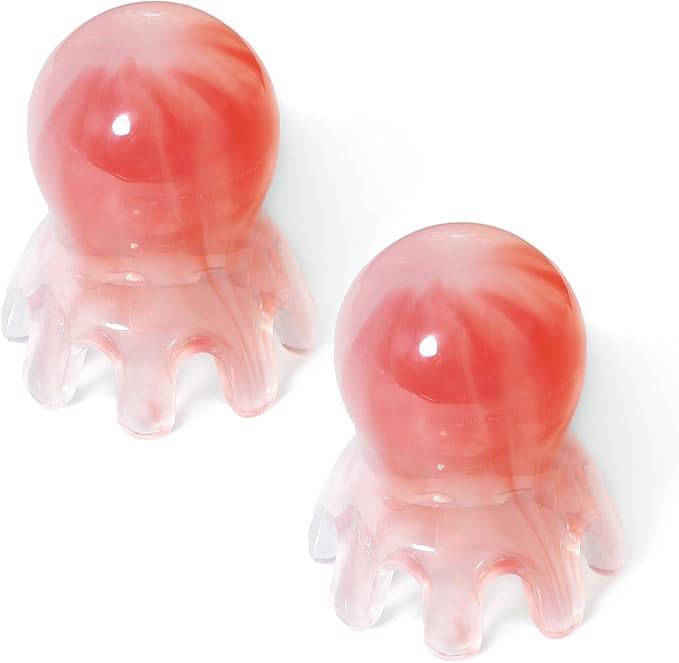 2 Pack Octopus Head Massager Comb Stress Relief Point Massage Comb Head Massage by Unknown