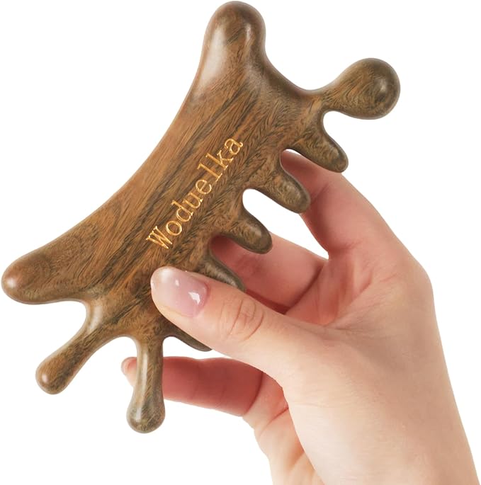Wooden Gua Sha Facial Tool – Mother’s Day Gift by Woduelka
