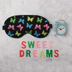 Rainbow Butterfly Sleep Mask Eye Mask Black Blue Pink Purple Butterfly Sleep - Image 6
