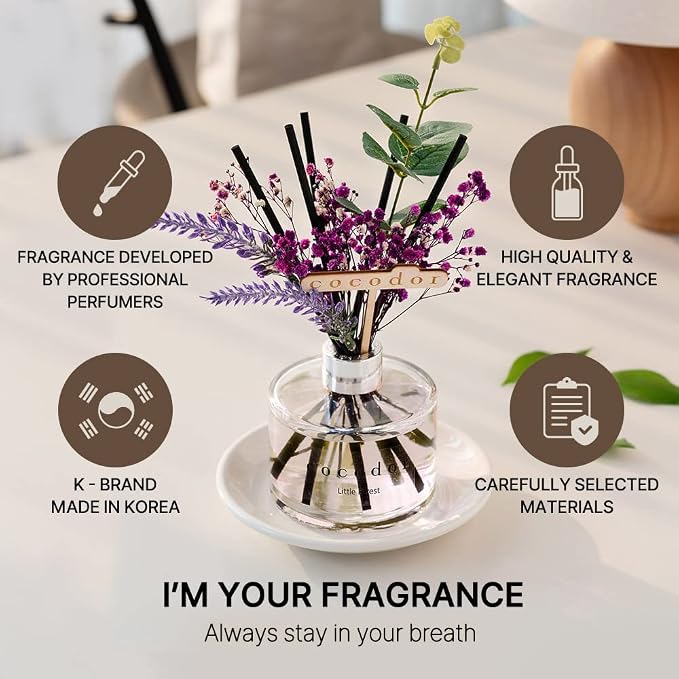 COCODOR Lavender Reed Diffuser/White Jasmine/6.7oz/1Pack / Home Fragrance Scent - Image 2