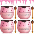 4 PCS Strawberry Lip Balm, Vitamin E Lip Masks Moisturizing Propolis Sleeping by Alisesun