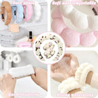 Tetizo Spa Headbands for Washing Face Wristband Set Sponge Makeup Skincare - Image 5