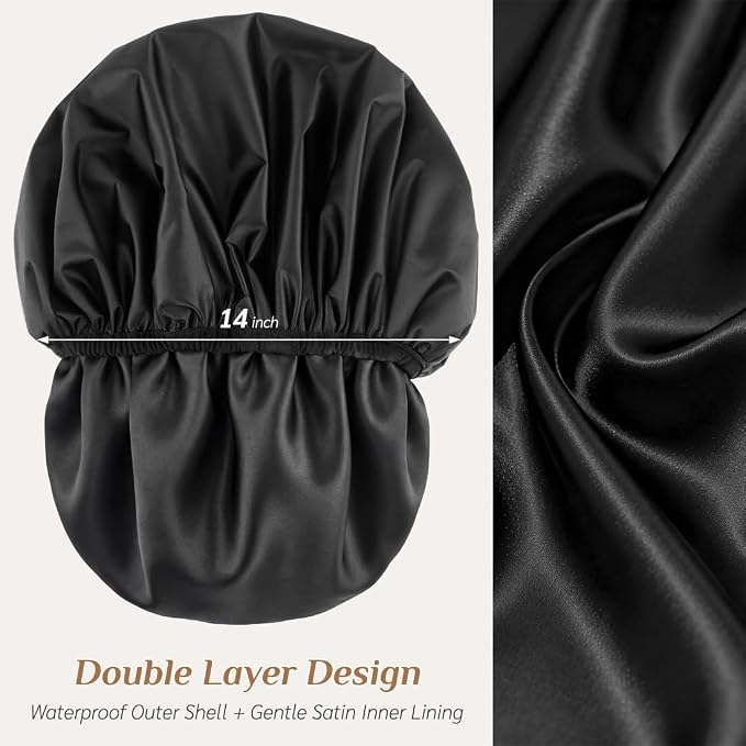 Extra Large Waterproof Shower Cap - Image 3
