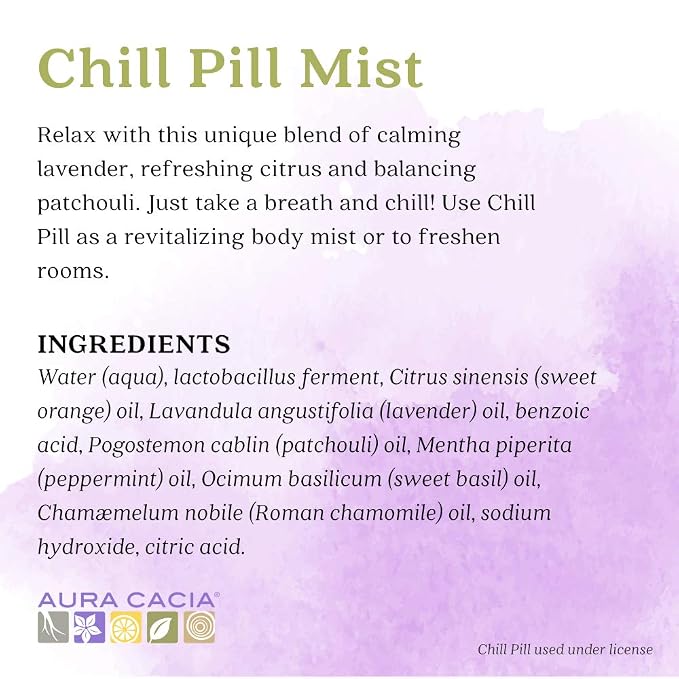 Aura Cacia Aromatherapy Mist, Chill Pill - Image 4