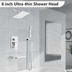 Midanya Shower System with Tub Spout, Bathtub Shower Faucet Set with Square - Image 2