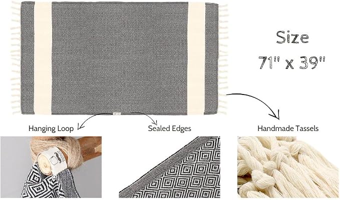 Bazaar Anatolia Turkish Beach Towel – 100% Cotton, Quick Dry, Sand Free Towel - Image 4