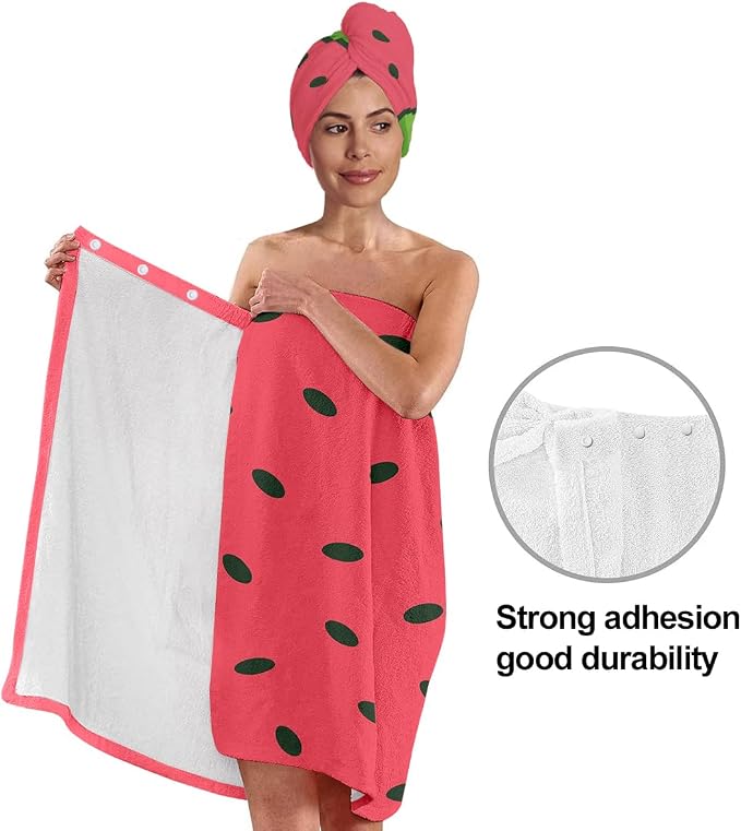 Watermelon Towel Wrap for Women - Image 3