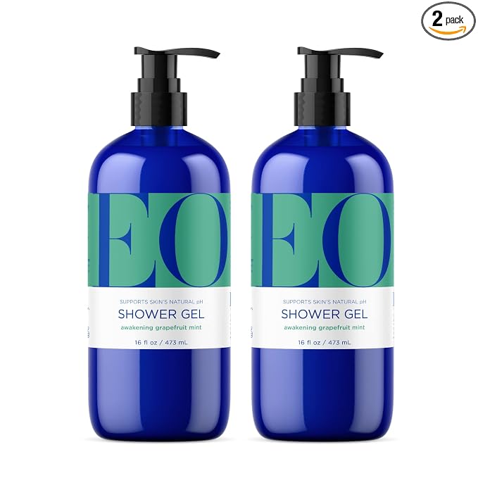 EO Shower Gel Body Wash, 16 Ounce, Grapefruit and Mint, Organic Plant-Based by EOProducts