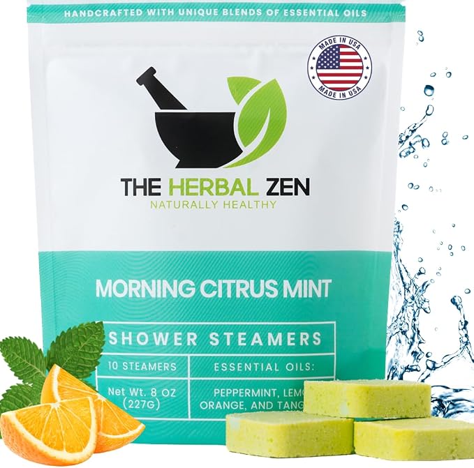 Morning Citrus Mint Shower Steamers Aromatherapy by TheHerbalZen