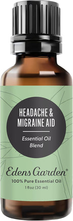 Edens Garden Headache & Migraine Aid Essential Oil Blend- 100% Pure Premium by EdensGarden