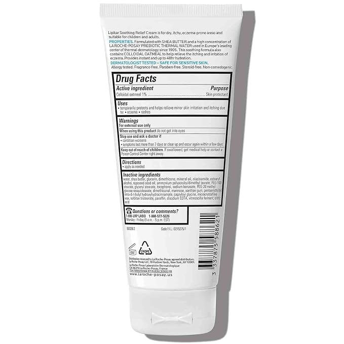 La Roche-Posay Lipikar Soothing Relief Eczema Cream, Face and Body Lotion - Image 2