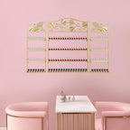 4 Tier Wall-Mounted Nail Polish Storage Racks 3PCS Metal Nail Polish Organizer - Image 2