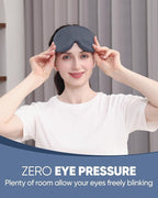 MZOO Luxury Sleep Eye Mask for Side Sleeper Men Women, Zero Eye Pressure 3D - Image 2