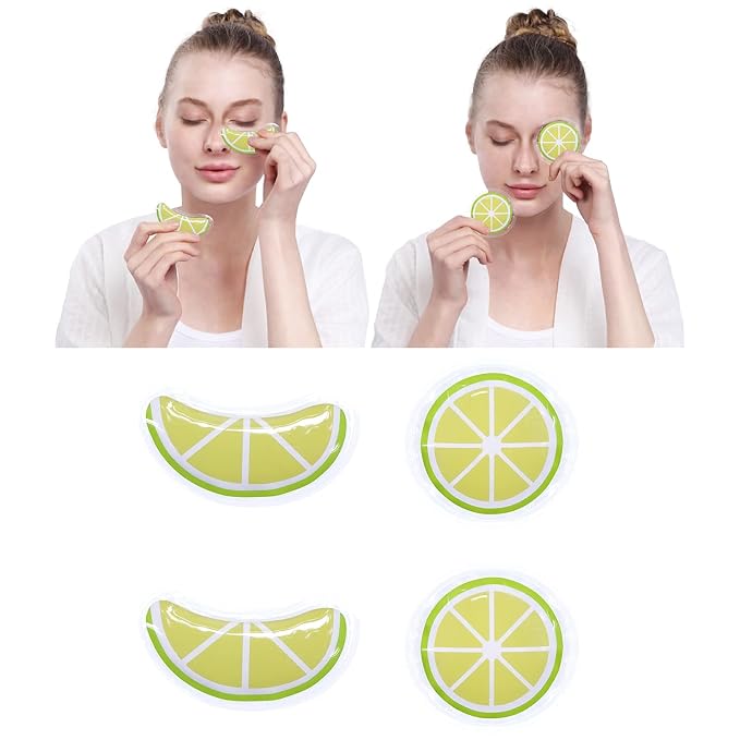 ZNÖCUETÖD Gel Ice Pack Reusable Cooling Eye Pads and Under Eye Patches - Image 2
