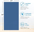 HOMEXCEL Bath Towels Pack of 2, Microfiber Ultra Soft Highly Absorbent Bath - Image 5