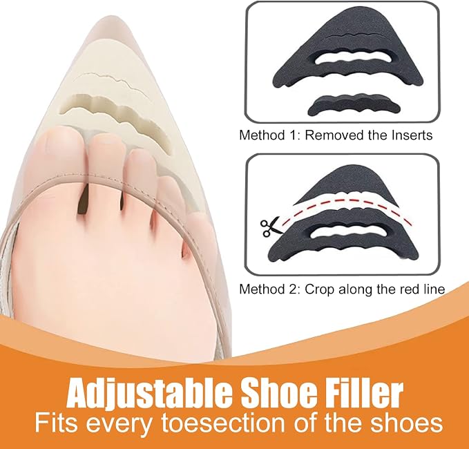 16 Pairs Shoe Filler Heel Pads for Womens Shoes - Image 2