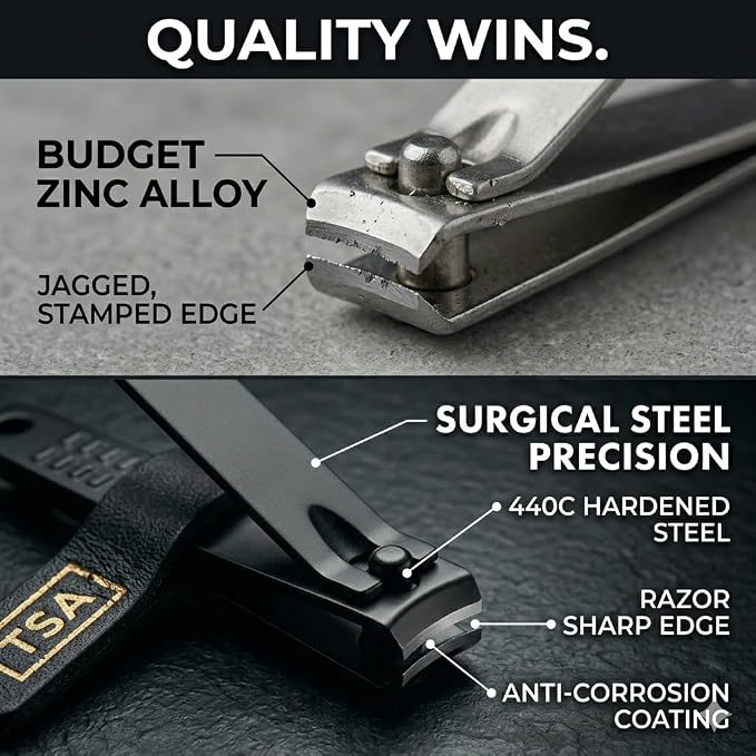Earth & I Precision-Forged Stainless Steel Manicure Set - Image 5