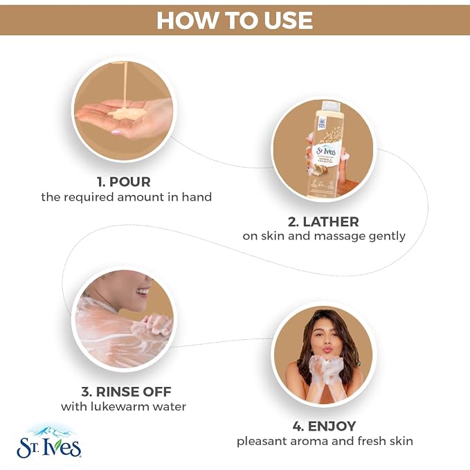 St. Ives Oatmeal & Shea Butter Body Wash | Moisturizing Body Wash - Image 7
