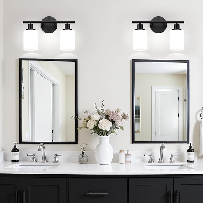 Zarbitta 2-Light Bathroom Light Fixtures, Bathroom Wall Lamp - Image 5