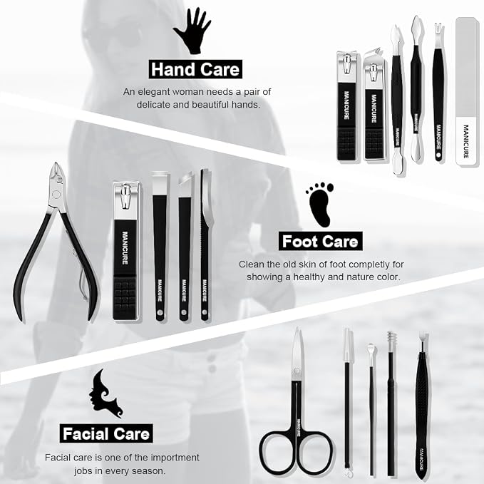 Manicure Set Professional Nail Clippers Pedicure Kit - Image 2