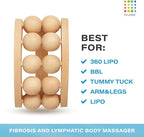 Bruizex Wood Therapy Massager | Wooden Lymphatic Drainage Roller | - Image 2