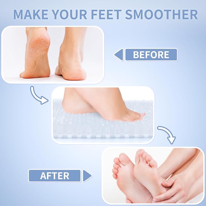 Yolife Shower Foot Scrubber Mat, Anti-Slip Bath Mat - Image 3