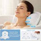 AmazeFan Luxury Bath Pillow, Ergonomic Bathtub Spa Pillow - Image 2