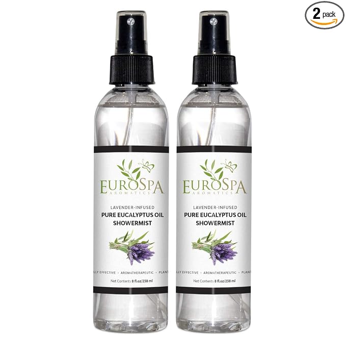 EuroSpa Aromatics Pure Eucalyptus Oil ShowerMist and Steam Room Spray, by EuroSpa+Aromatics