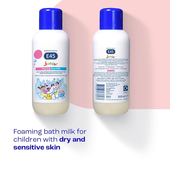 E45 Junior Foaming Bath Milk 500ml - Image 2