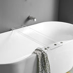 Clear Bathtub Tray Caddy, Bath Tub Rack Shelf, Luxury Bathroom Organizer Tablet - Image 7