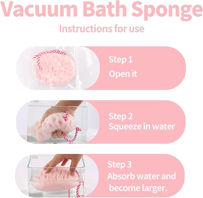 Bath Sponge for Kids Cute Loofah Sponge Reusable Body Sponge Exfoliating Bath - Image 2